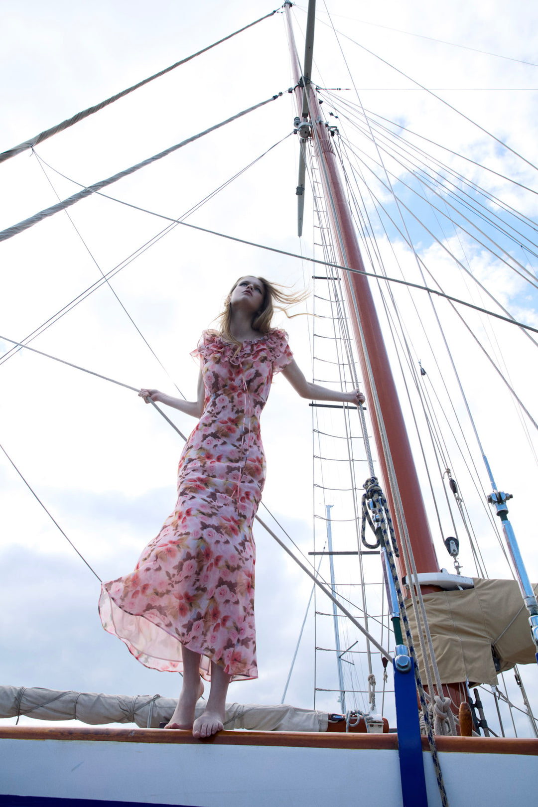 Fallen Floral Maxi Dress - Pink | For Love and Lemons