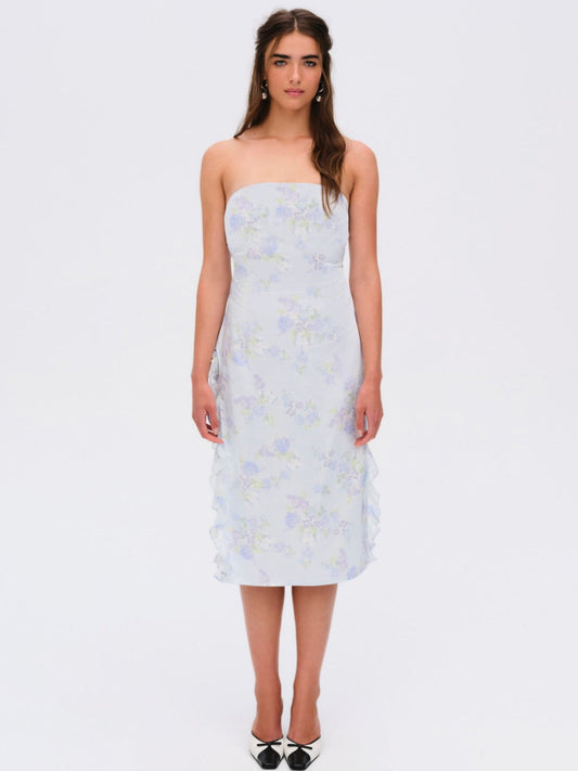 Marisa Midi Dress - Blue | For Love and Lemons