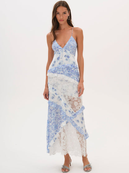 Rosalyn Maxi Dress - Blue | For Love and Lemons