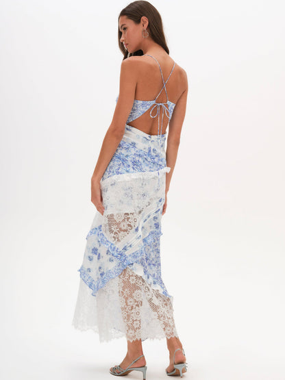 Rosalyn Maxi Dress - Blue | For Love and Lemons
