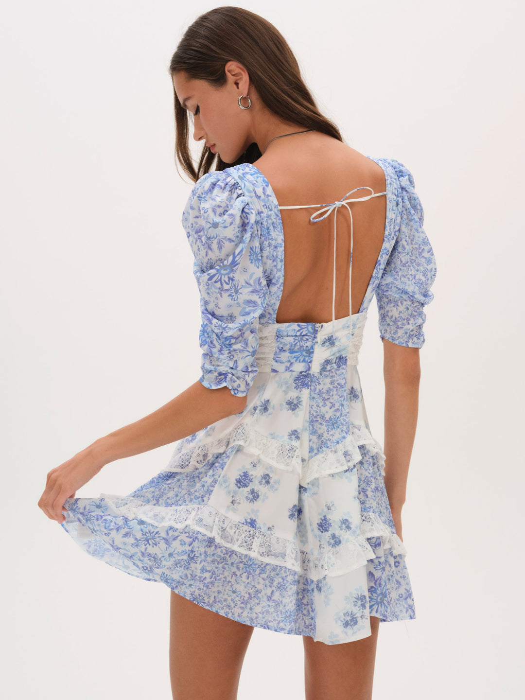 Rosalyn Mini Dress - Blue | For Love and Lemons