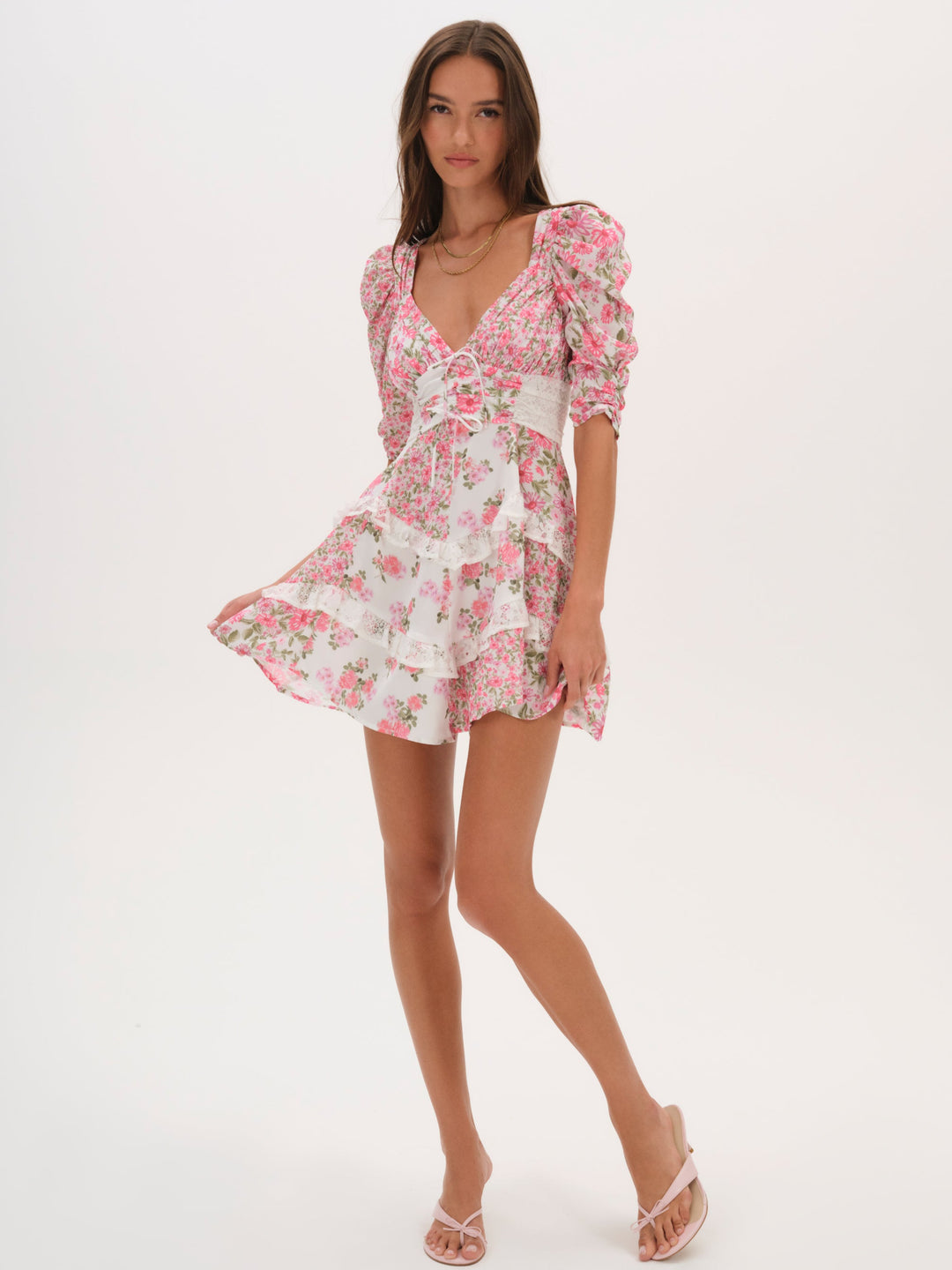 Rosalyn Mini Dress - Pink | For Love and Lemons