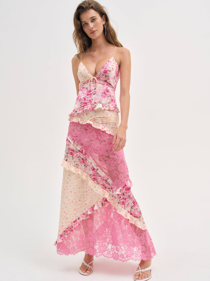 Rosalyn Maxi Dress - Coral | For Love and Lemons