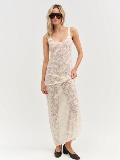 Ella Lace Maxi Dress - Cream | For Love and Lemons