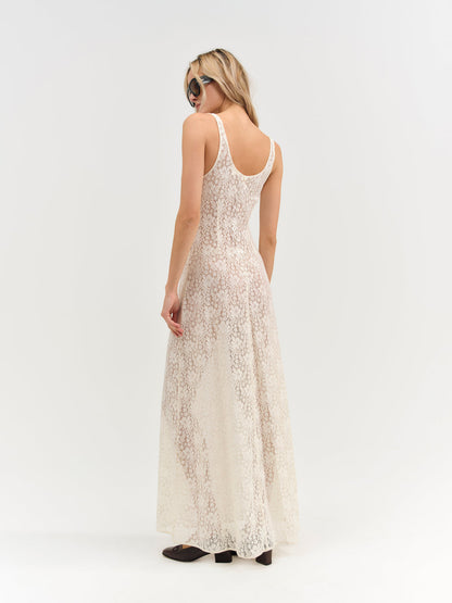 Ella Lace Maxi Dress - Cream | For Love and Lemons