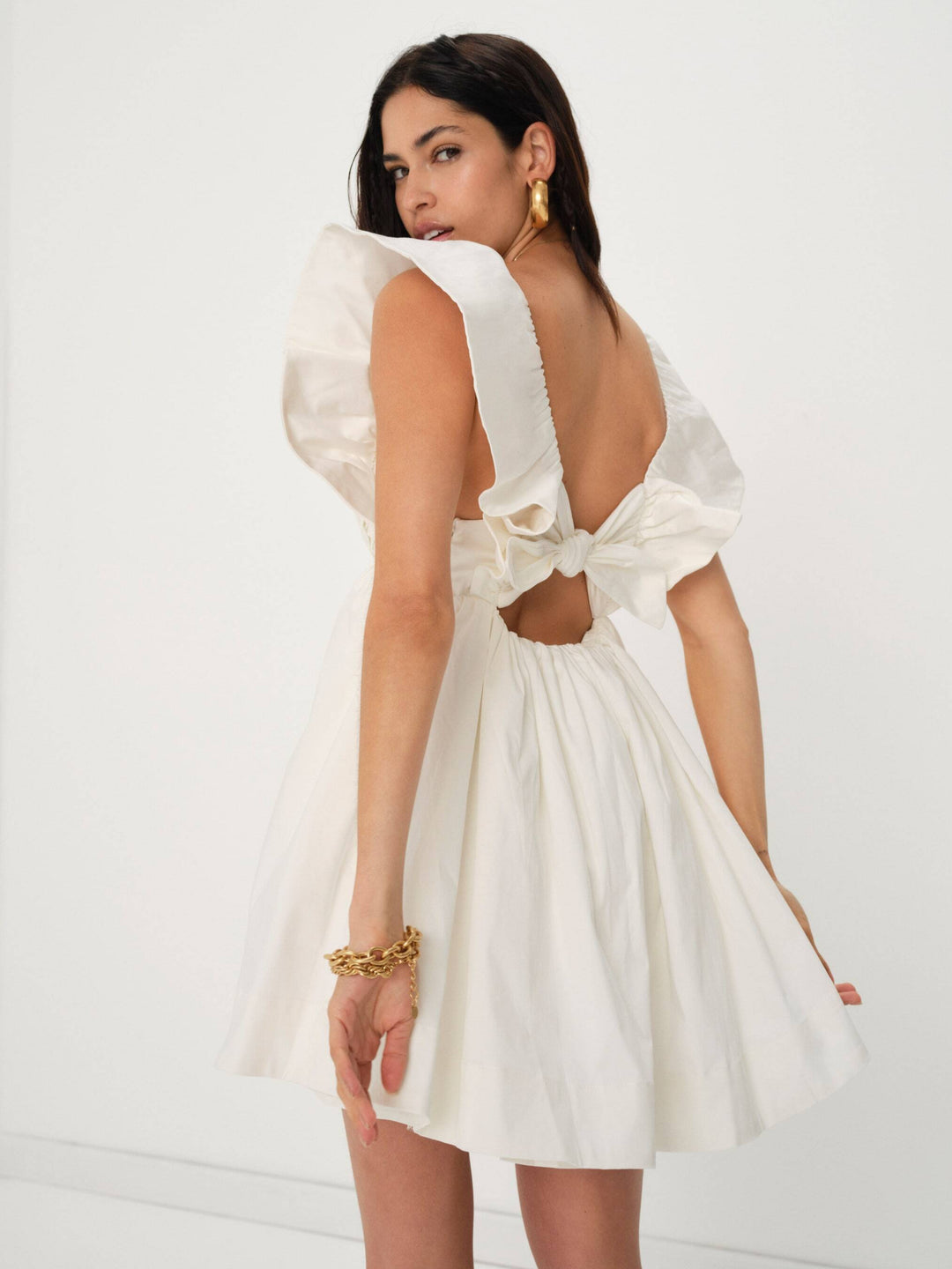 Clementine Mini Dress - White | For Love and Lemons