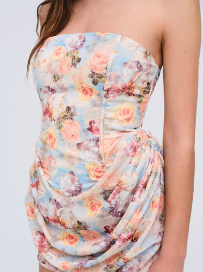 Delphine Mini Dress - Blue | For Love and Lemons