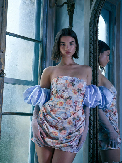 Delphine Mini Dress - Blue | For Love and Lemons