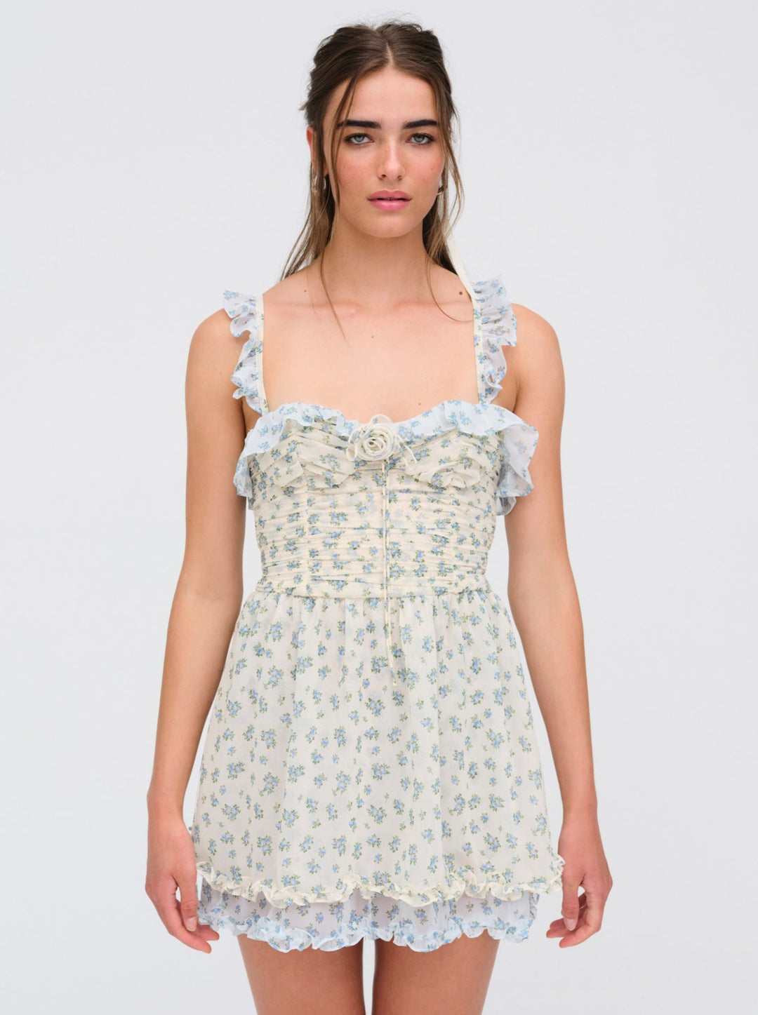 Chateau Mini Dress - Blue | For Love and Lemons