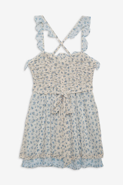 Chateau Mini Dress - Blue | For Love and Lemons