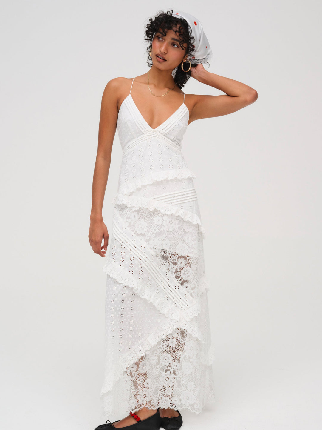 Rosalyn Maxi Dress - White | For Love and Lemons