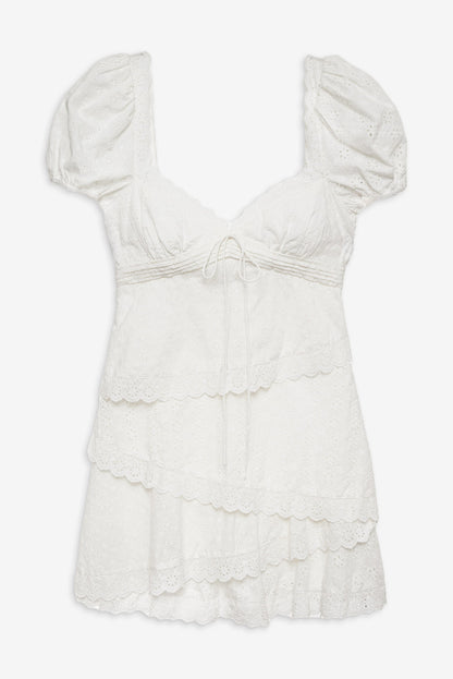 Rosalyn Mini Dress - White | For Love and Lemons
