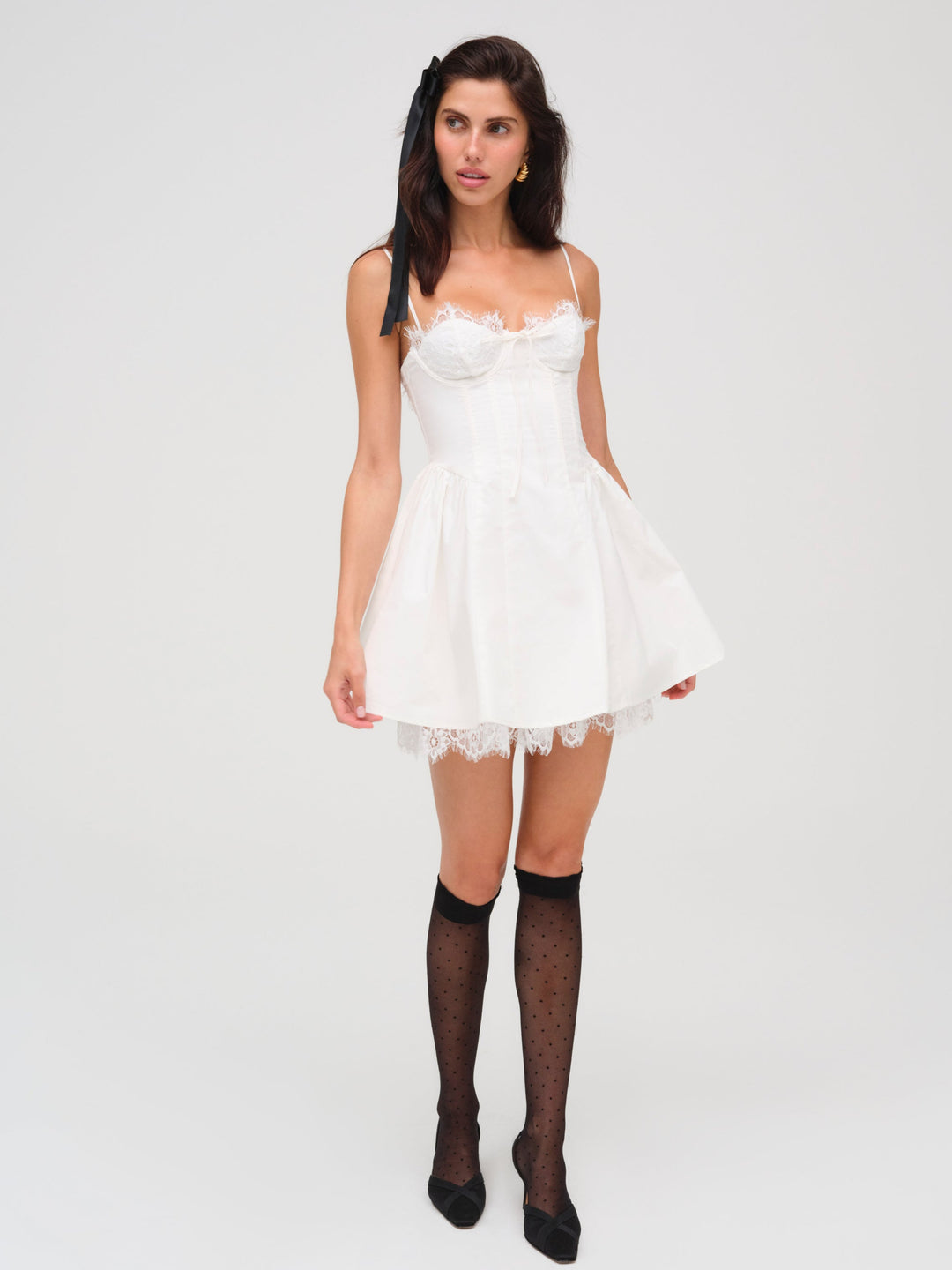 Shae Mini Dress - White | For Love and Lemons