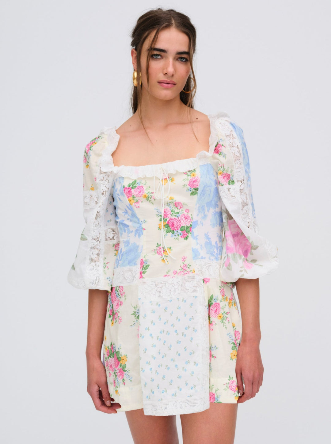 Evelina Mini Dress - Pink | For Love and Lemons