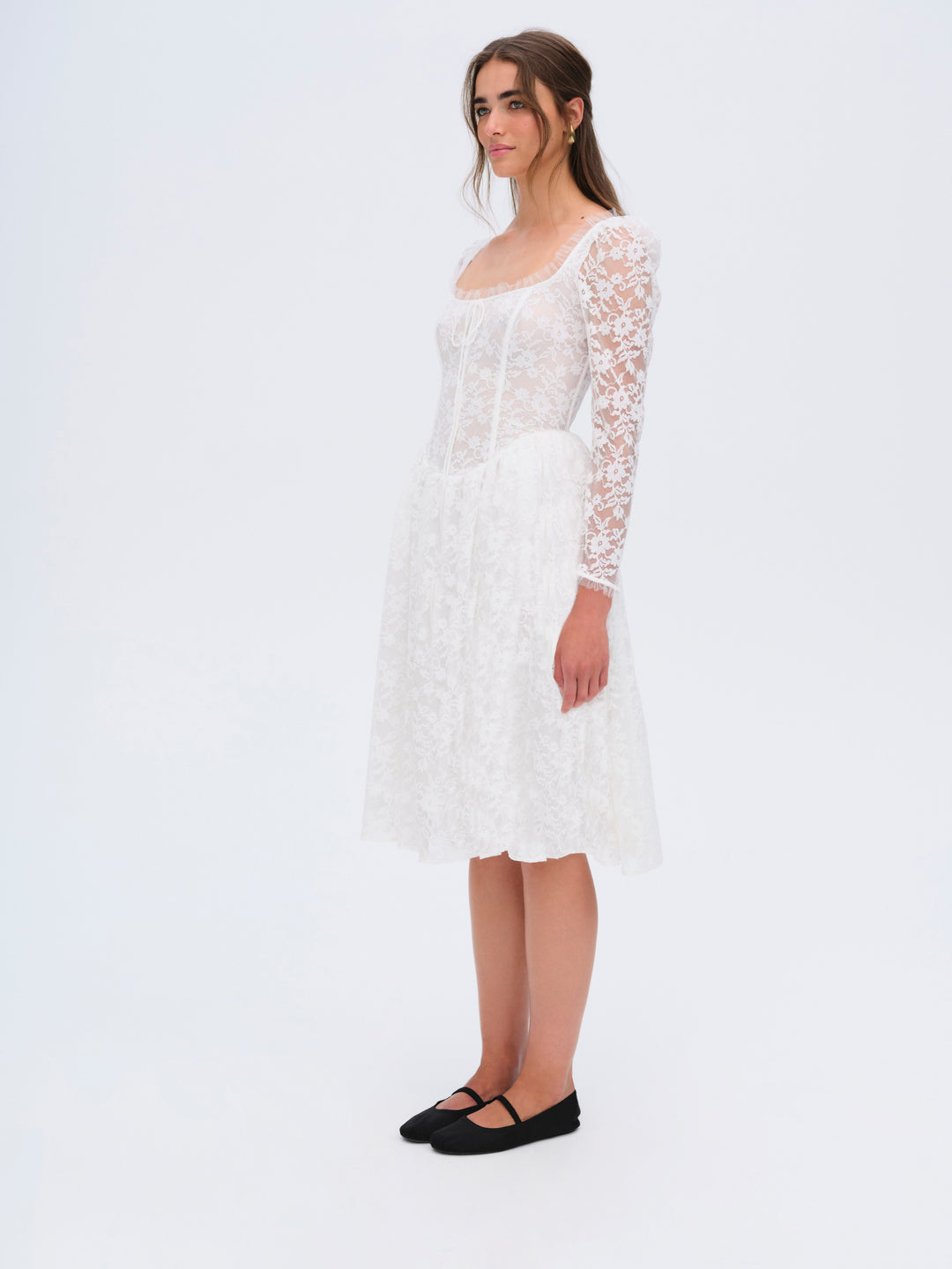 Camdyn Midi Dress - White | For Love and Lemons