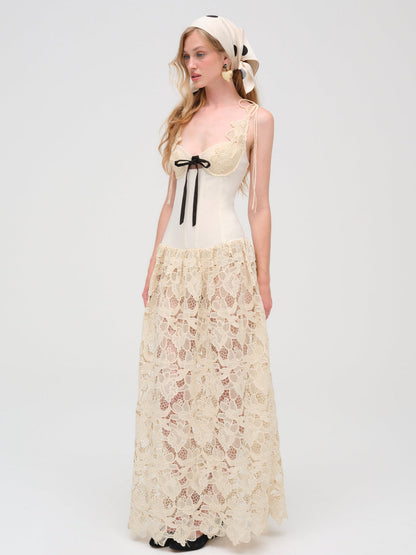 Coco Lace Maxi Dress - Cream | For Love and Lemons