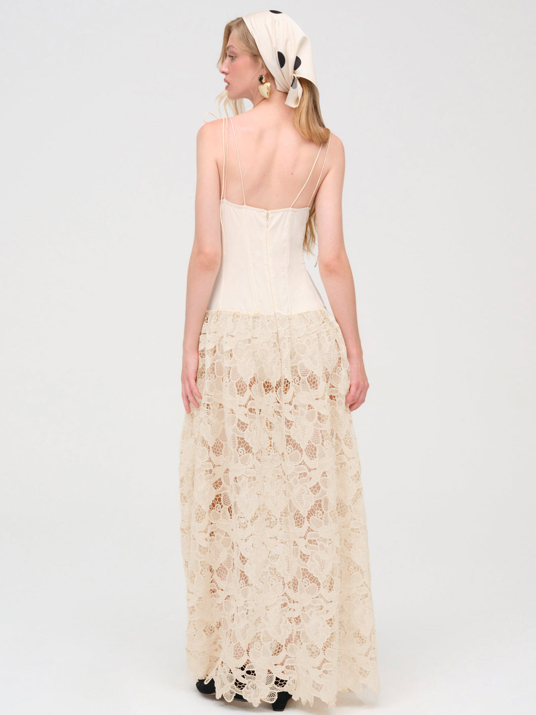 Coco Lace Maxi Dress - Cream | For Love and Lemons