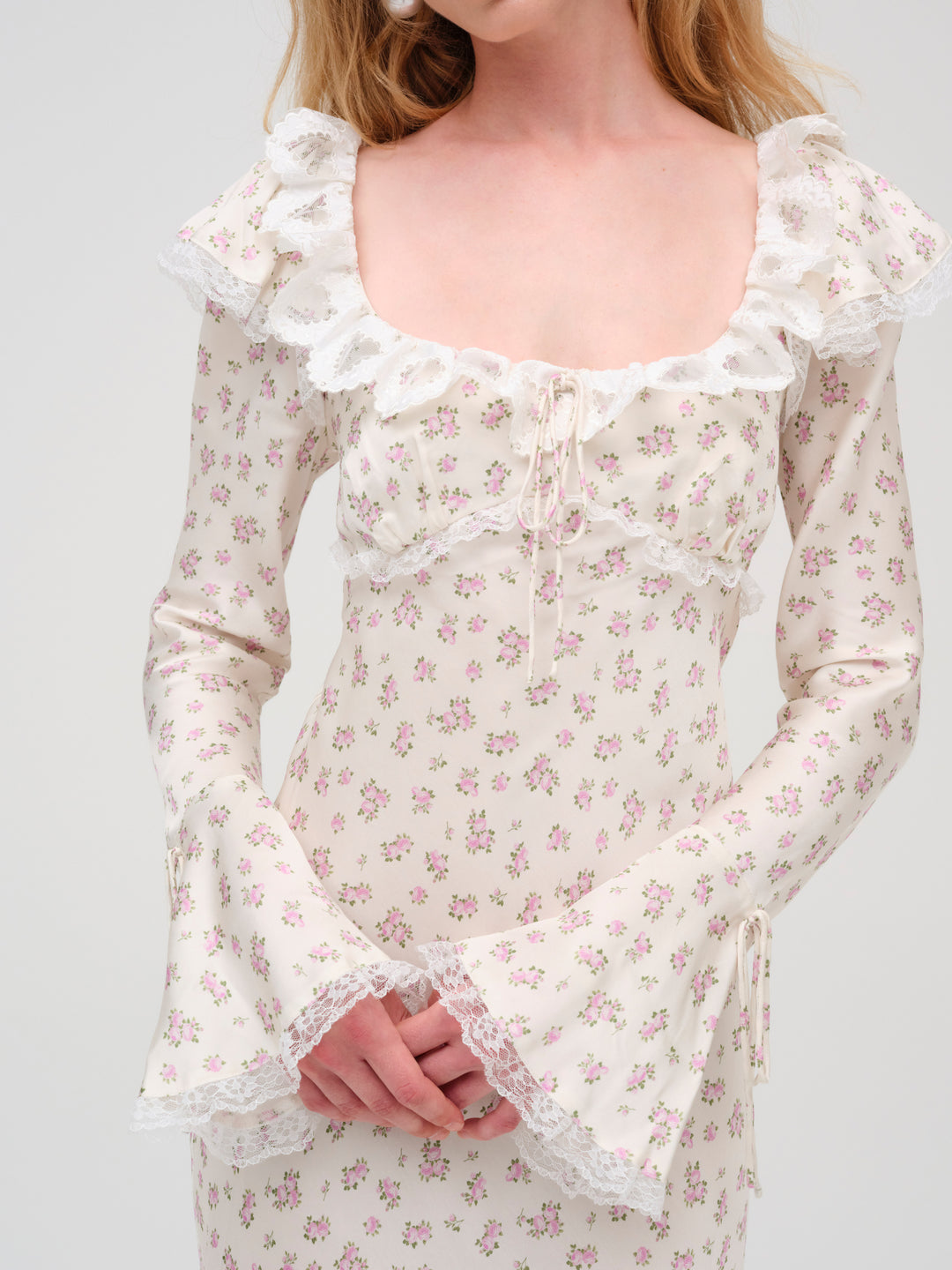 Pastel Fields Midi Dress - Cream | For Love and Lemons
