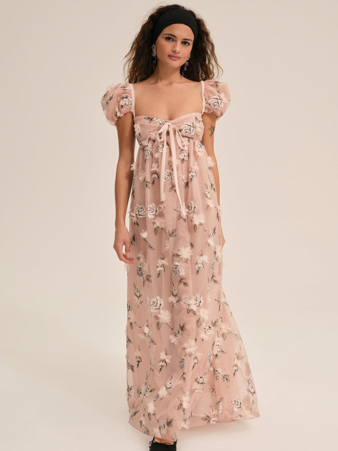 Blushing Rose Maxi Dress - Blush | For Love and Lemons