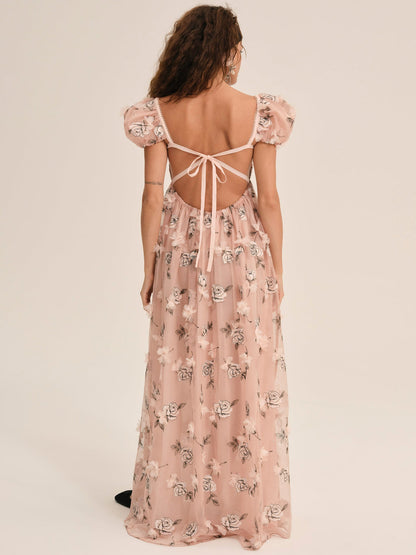 Blushing Rose Maxi Dress - Blush | For Love and Lemons