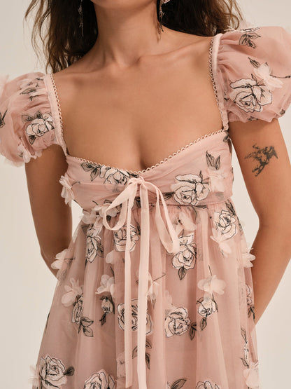 Blushing Rose Maxi Dress - Blush | For Love and Lemons