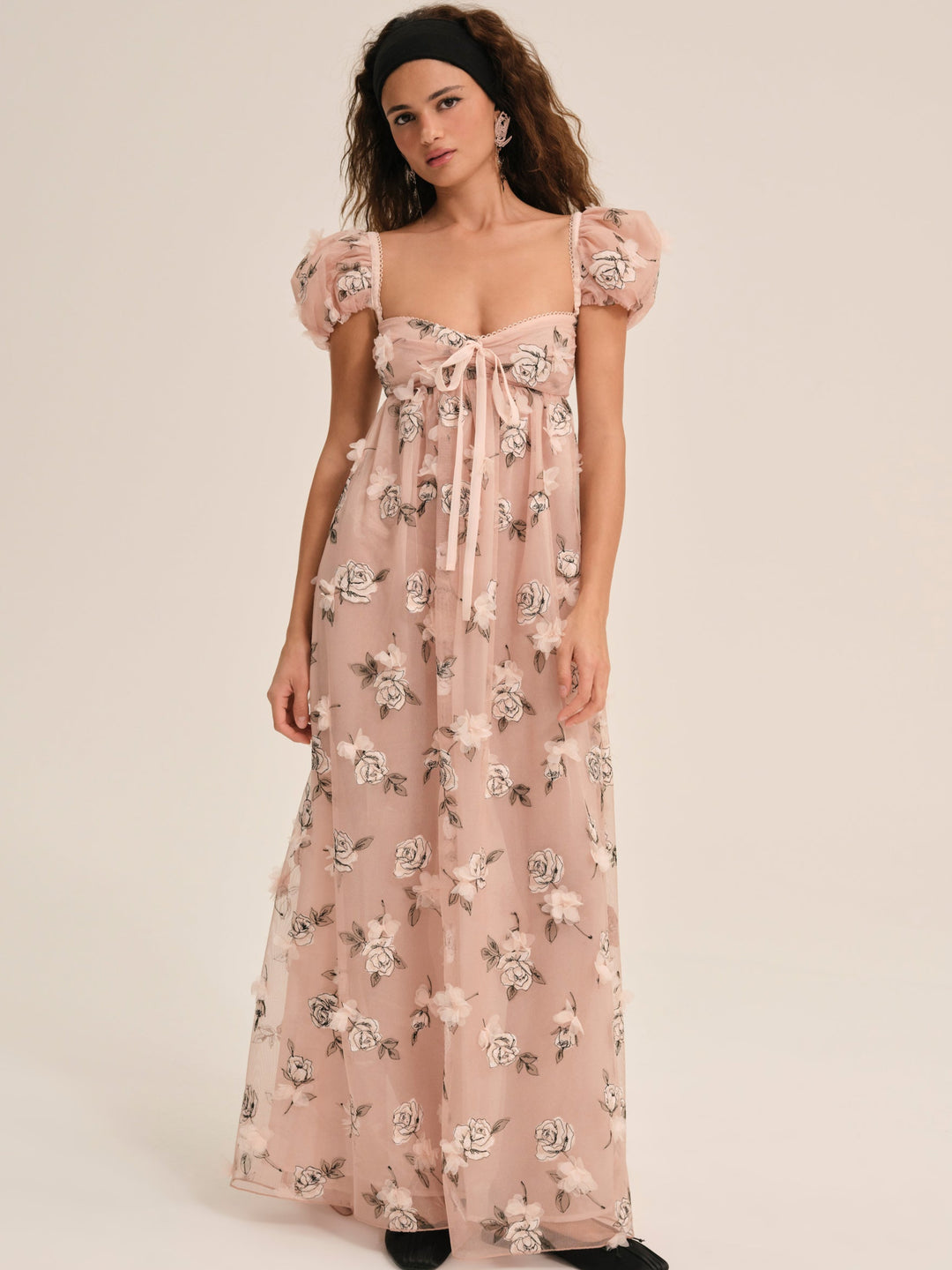 Blushing Rose Maxi Dress - Blush | For Love and Lemons