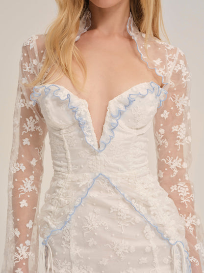 Bluebell Mini Dress - White | For Love and Lemons