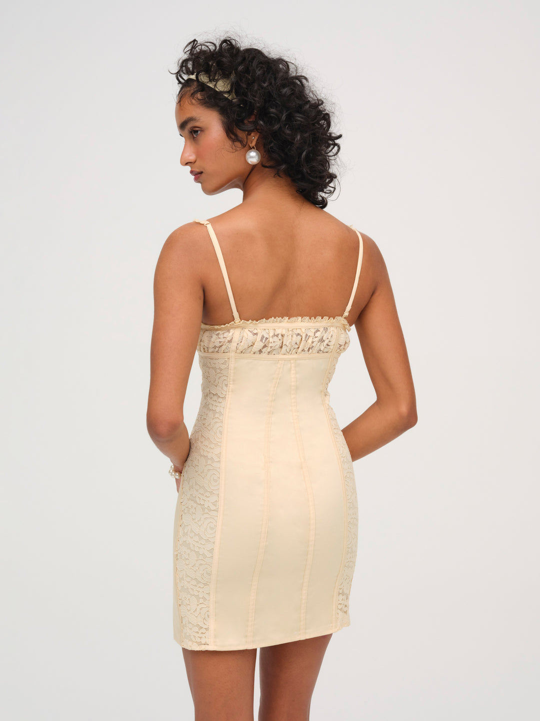 Lucy Lace Mini Dress - Buttercream | For Love and Lemons
