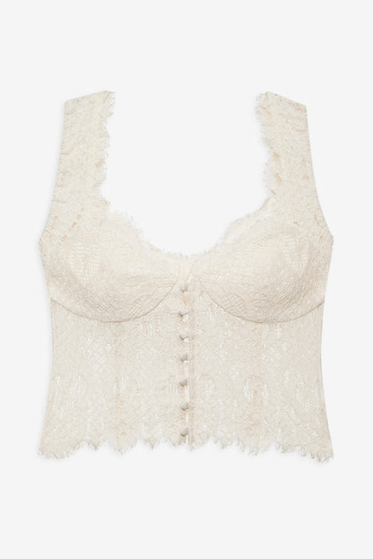 Waverly Lace Top - Cream | For Love and Lemons