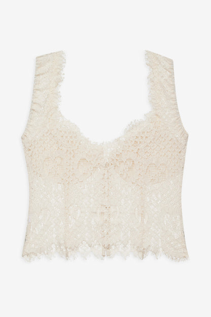 Waverly Lace Top - Cream | For Love and Lemons