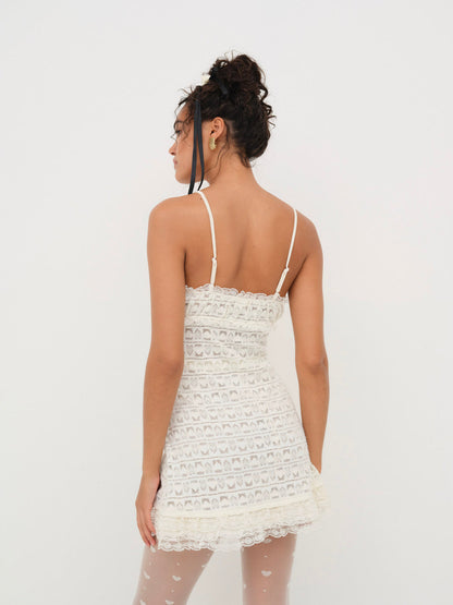 Reba Slip Dress - White | For Love and Lemons