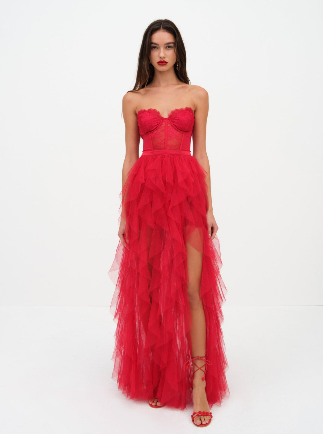 Bustier Gown - Red | For Love and Lemons