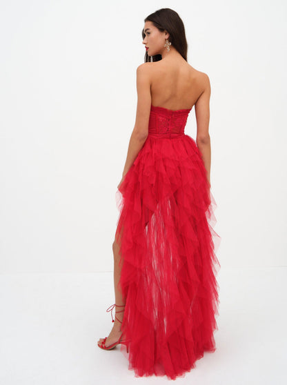 Bustier Gown - Red | For Love and Lemons