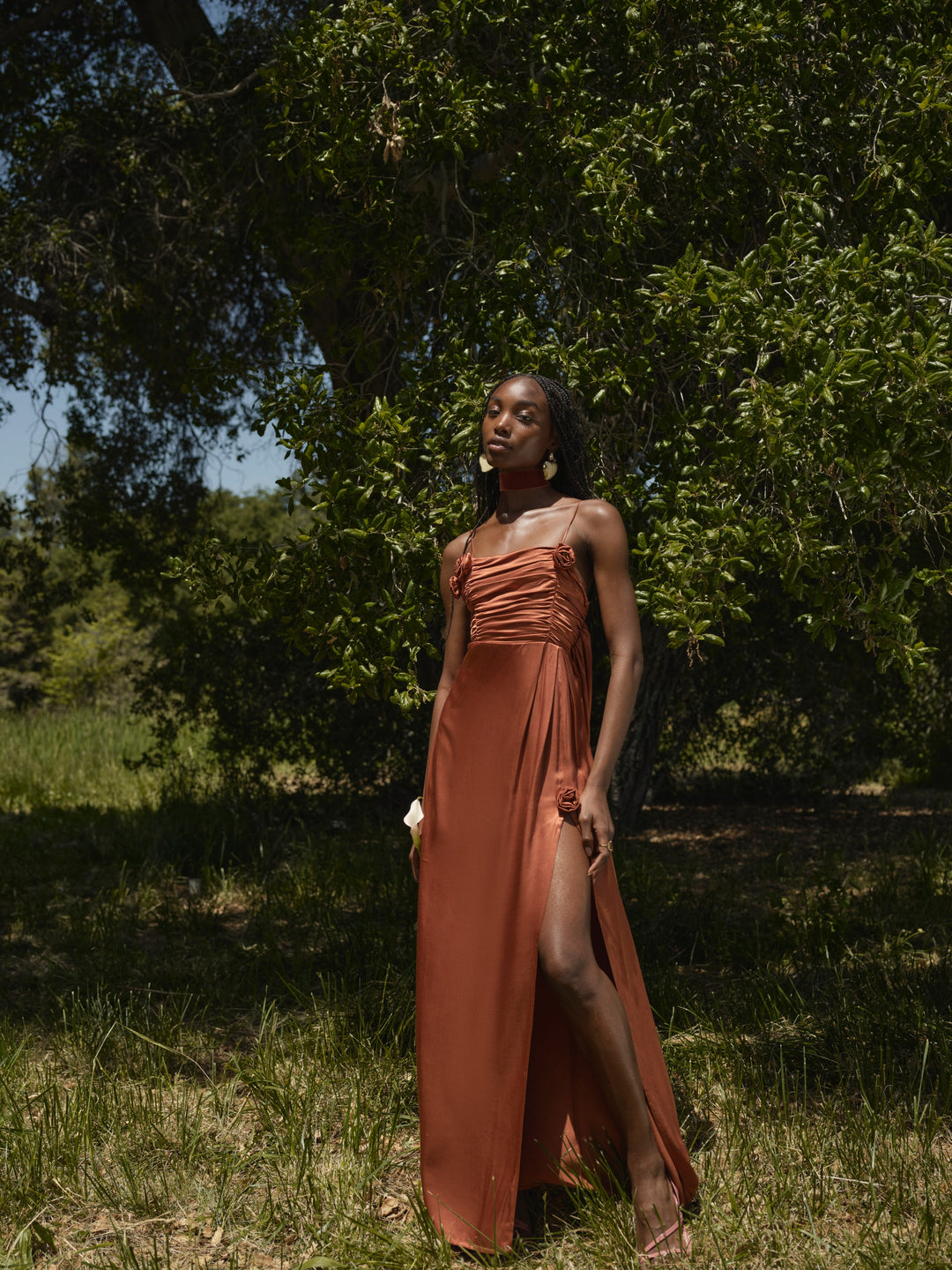 Winona Bridesmaid Gown - Orange | For Love and Lemons