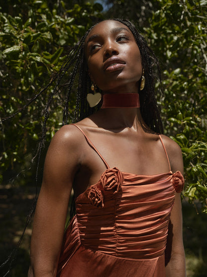 Winona Bridesmaid Gown - Orange | For Love and Lemons