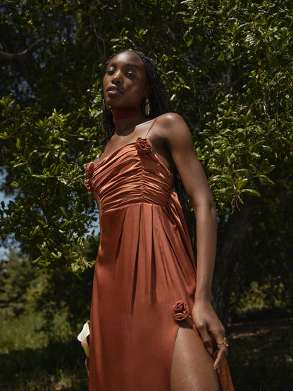 Winona Bridesmaid Gown - Orange | For Love and Lemons