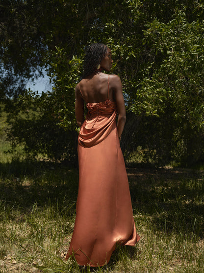 Winona Bridesmaid Gown - Orange | For Love and Lemons