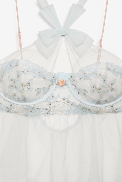 Winter Roses Top - Blue | For Love and Lemons