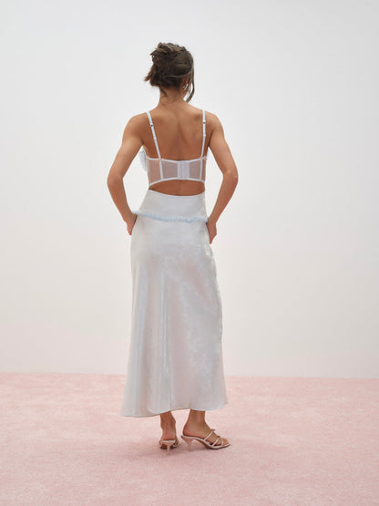 Maribel Maxi Slip Dress - Blue | For Love and Lemons