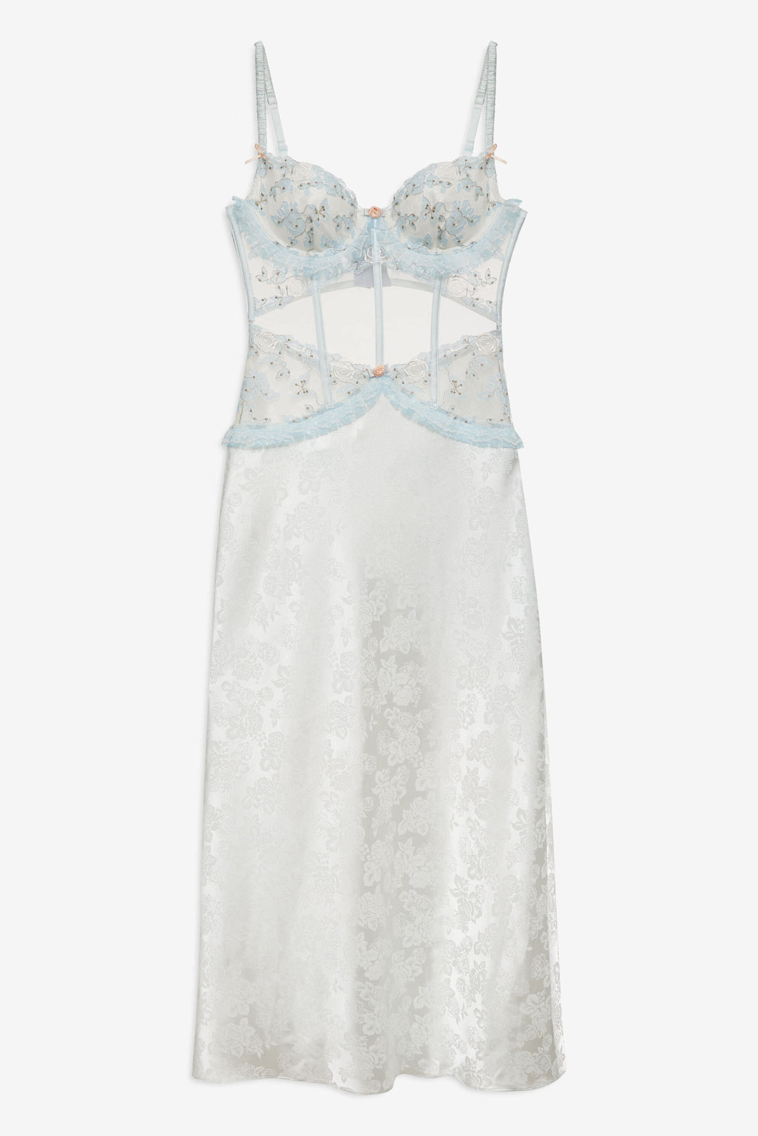 Maribel Maxi Slip Dress - Blue | For Love and Lemons