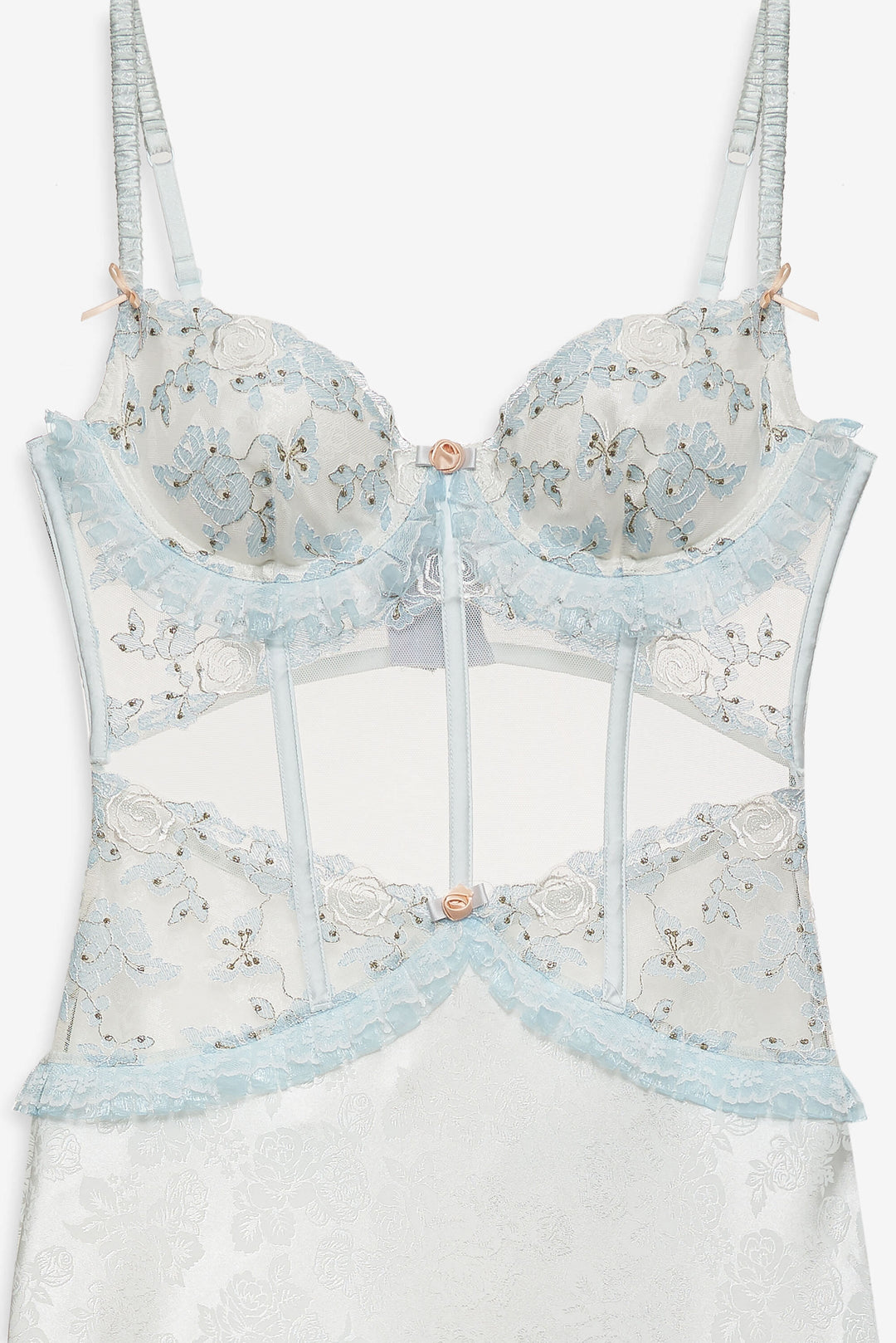 Maribel Maxi Slip Dress - Blue | For Love and Lemons