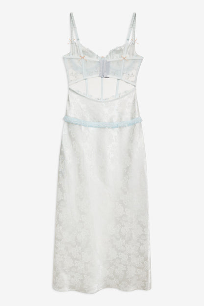 Maribel Maxi Slip Dress - Blue | For Love and Lemons