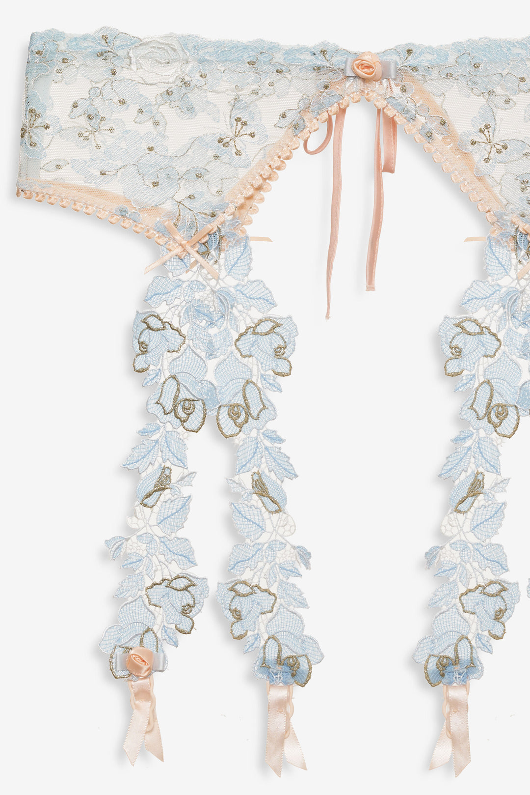 Winter Roses Garter Belt - Blue | For Love and Lemons