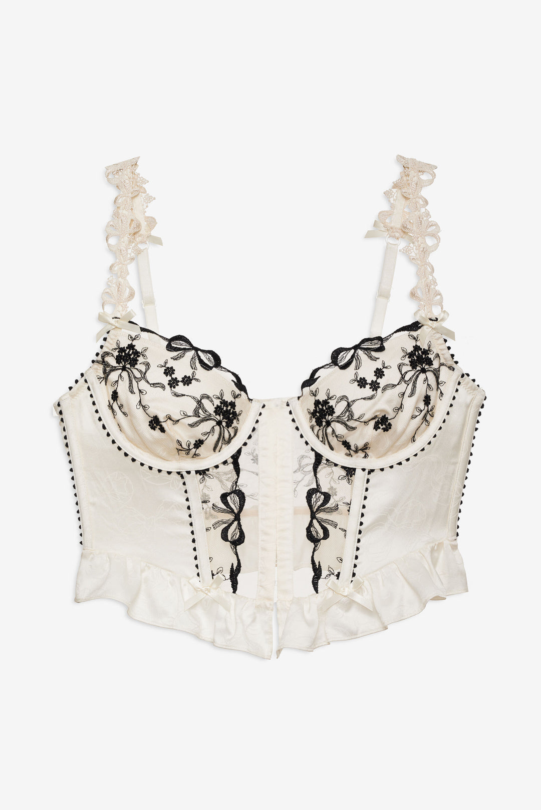 Bow Time Bustier - Cream | For Love and Lemons
