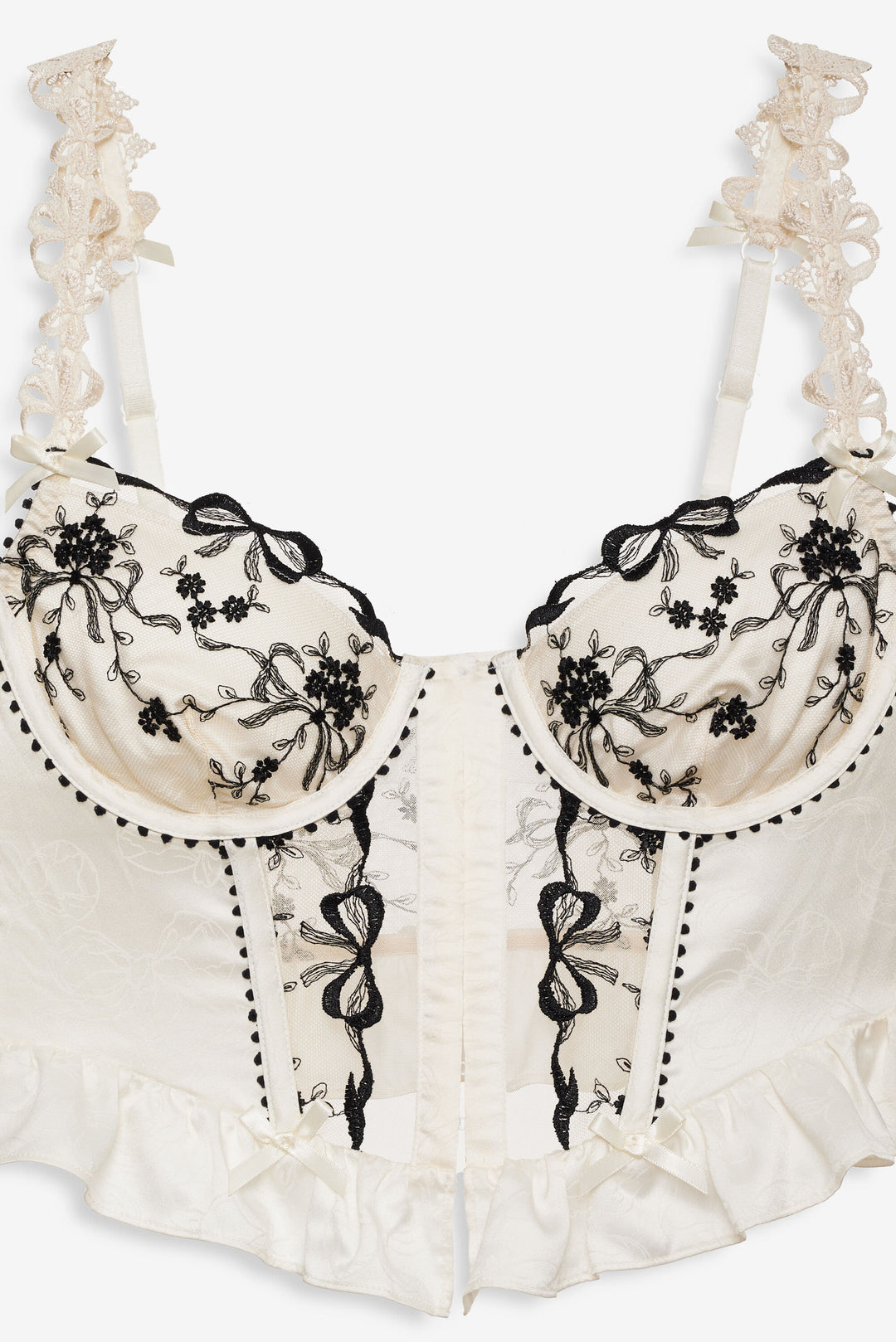 Bow Time Bustier - Cream | For Love and Lemons