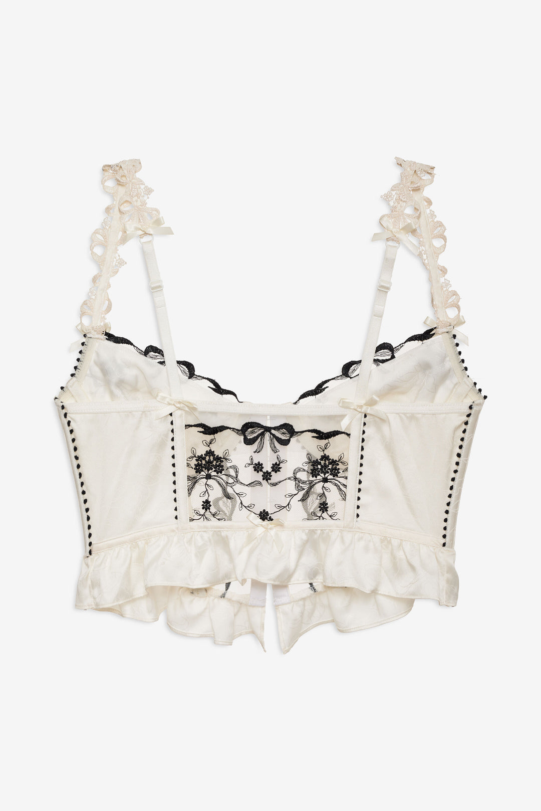 Bow Time Bustier - Cream | For Love and Lemons