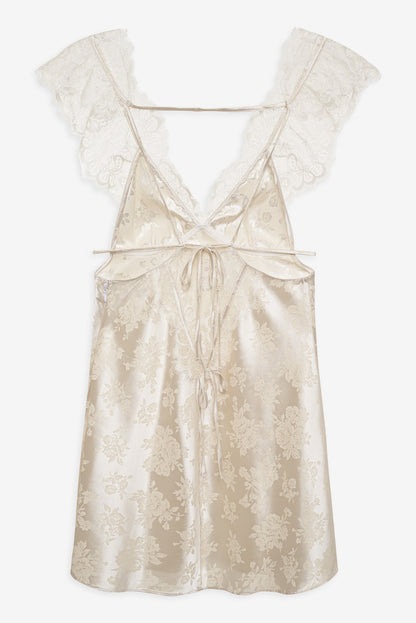 Audrey Mini Slip Dress - Cream | For Love and Lemons