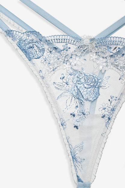 Zoeva Thong Panty - Blue | For Love and Lemons
