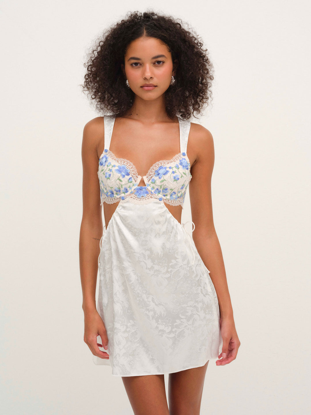 Festival Rose Slip Dress - Blue | For Love and Lemons