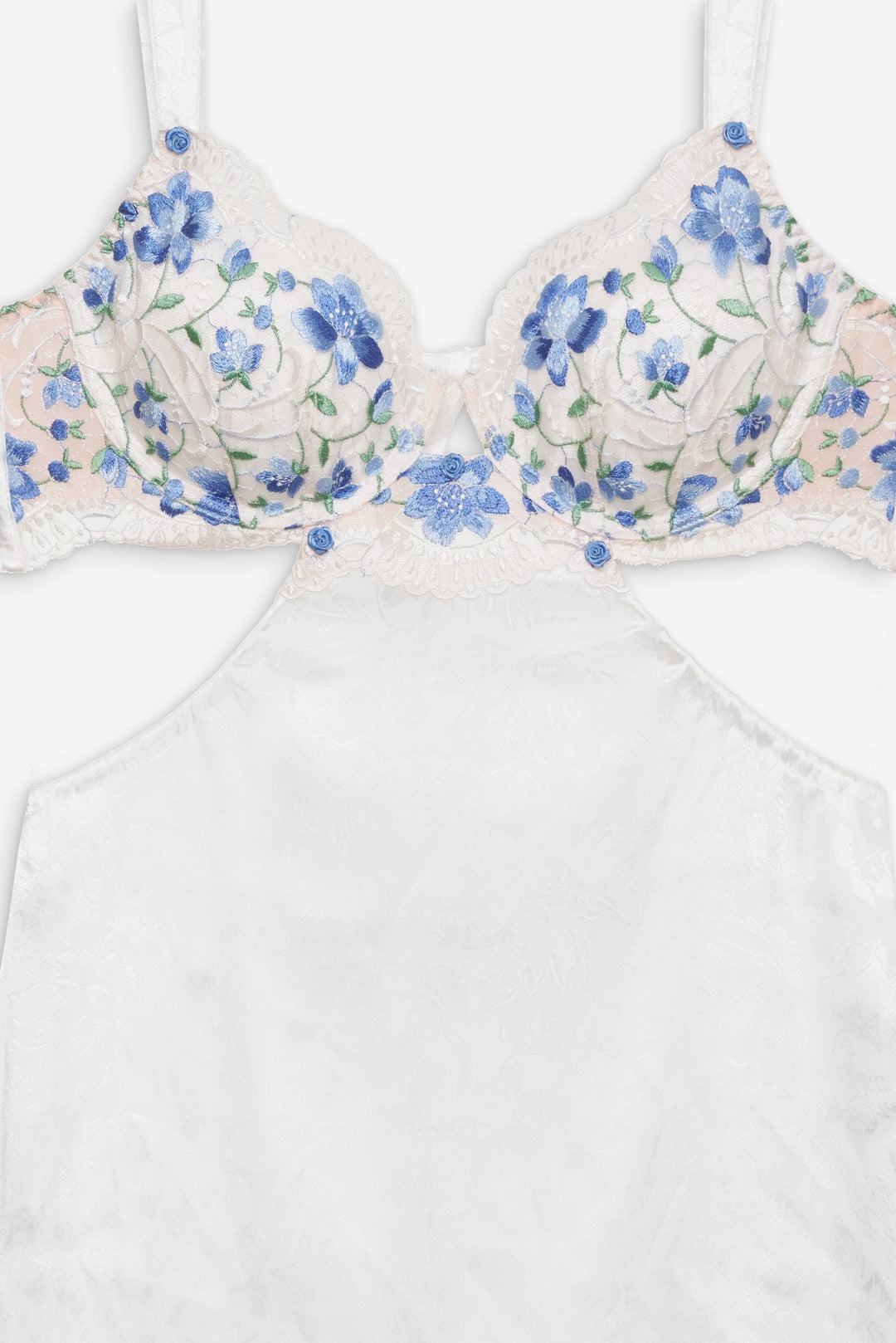 Festival Rose Slip Dress - Blue | For Love and Lemons
